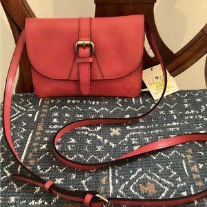 Patricia Nash Pink Leather Crossbody Bag NWT